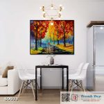 Tranh canvas sơn dầu trường phái ấn tượng (palette knife)  - SD033