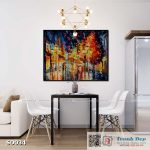 Tranh canvas sơn dầu trường phái ấn tượng (palette knife)  - SD034