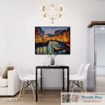 Tranh canvas sơn dầu trường phái ấn tượng (palette knife)  - SD037