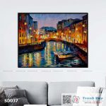 Tranh canvas sơn dầu trường phái ấn tượng (palette knife)  - SD037 - Ảnh 3