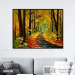 Tranh canvas sơn dầu trường phái ấn tượng (palette knife)  - SD038 - Ảnh 3