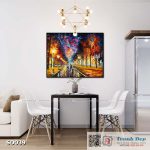 Tranh canvas sơn dầu trường phái ấn tượng (palette knife)  - SD039