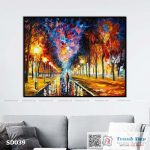 Tranh canvas sơn dầu trường phái ấn tượng (palette knife)  - SD039 - Ảnh 3