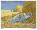 Tranh canvas - Noon Rest from (after Millet) (1890) - Vincent van Gogh - DH007 - Ảnh 3