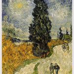 Tranh canvas - Road with Cypress and Star (1890) - Vincent van Gogh - DH011 - Ảnh 3