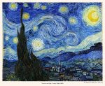 Tranh canvas - Starry Night (1889) - Vincent van Gogh - DH014 - Ảnh 3
