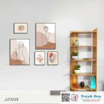 SET 5 tranh canvas decor phong cách minimalist, trừu tượng hiện đại - AR006