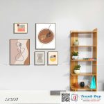 SET 5 tranh canvas decor phong cách minimalist, trừu tượng hiện đại - AR007