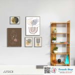SET 5 tranh canvas decor phong cách minimalist, trừu tượng hiện đại - AR012