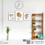 SET 3 tranh canvas decor phong cách minimalist, trừu tượng hiện đại - AR017