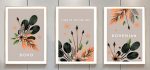 Bộ 3 tranh canvas decor phong cách minimalist, trừu tượng hiện đại - AR102 - Ảnh 3