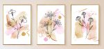 Bộ 3 tranh canvas decor phong cách minimalist, trừu tượng hiện đại - AR103 - Ảnh 3