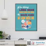 Tranh động lực trang trí phòng làm việc - Nếu không lắng nghe khách hàng của mình thì người khác sẽ làm điều đó - DL565