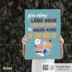 Tranh động lực trang trí phòng làm việc - Nếu không lắng nghe khách hàng của mình thì người khác sẽ làm điều đó - DL565 - Ảnh 3