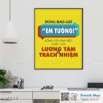 Tranh động lực trang trí phòng làm việc - Đừng bao giờ em tưởng - DL566
