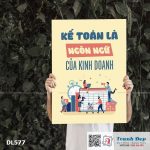Tranh động lực trang trí phòng làm việc - Kế toán là ngôn ngữ của kinh doanh - DL577 - Ảnh 3
