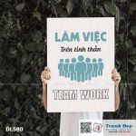 Tranh động lực trang trí phòng làm việc - Làm việc trên tinh thần teamwork - v2 - DL580 - Ảnh 3