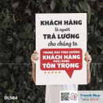 Tranh động lực trang trí phòng làm việc - Khách hàng là người trả lương cho chúng ta - DL584 - Ảnh 3