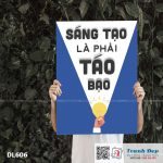 Tranh động lực trang trí phòng làm việc - Sáng tạo là phải táo bạo - v2 - DL606 - Ảnh 3