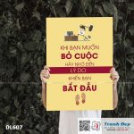 Tranh động lực trang trí phòng làm việc - Khi bạn muốn bỏ cuộc, hãy nhớ đến lý do khiến bạn bắt đầu - v2 - DL607 - Ảnh 3