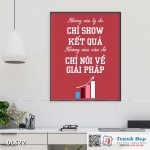 Tranh động lực trang trí phòng làm việc - Không nêu lý do, chỉ show kết quả. Không nêu vấn đề, chỉ nói về giải pháp - v3 - DL622