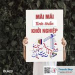 Tranh động lực trang trí phòng làm việc - Mãi mãi tinh thần khởi nghiệp - DL623 - Ảnh 3