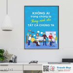 Tranh động lực trang trí phòng làm việc - Không ai trong chúng ta thông minh như tất cả chúng ta - DL626