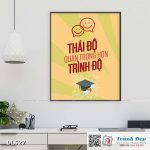 Tranh động lực trang trí phòng làm việc - Thái độ quan trọng hơn trình độ - DL627