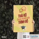 Tranh động lực trang trí phòng làm việc - Thái độ quan trọng hơn trình độ - DL627 - Ảnh 3