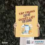 Tranh động lực trang trí phòng làm việc - Tập trung cao độ, quyết liệt tới cùng - v2 - DL629 - Ảnh 3