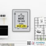 Tranh động lực trang trí văn phòng làm việc - Đã mất công nghĩ tại sao không nghĩ lớn (Donald Trump) - DL005 - Ảnh 3
