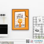 Tranh động lực trang trí văn phòng làm việc - Mọi vấn đề đều có cách giải quyết - DL023 - Ảnh 3