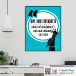 Tranh động lực trang trí văn phòng làm việc - Hãy luôn thử nghiệm - DL057 - Ảnh 3