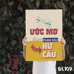Tranh động lực trang trí văn phòng làm việc - Ước mơ mà không phấn đấu thì chỉ là hư cấu - DL109 - Ảnh 3