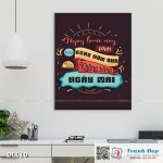 Tranh động lực trang trí văn phòng làm việc - Ngày hôm nay phải hơn ngày hôm qua và không bằng ngày mai v2 - DL110