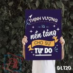 Tranh động lực trang trí văn phòng làm việc - Thịnh vượng là nền tảng cho sự tự do - DL120 - Ảnh 3