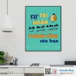 Tranh động lực trang trí văn phòng làm việc - Sự trì hoãn là kẻ thù sẽ giết chết thành công của bạn - DL121
