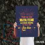 Tranh động lực trang trí văn phòng làm việc - Sức mạnh thật sự của con người là khả năng tự thay đổi bản thân - DL123 - Ảnh 3