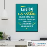 Tranh động lực trang trí văn phòng làm việc - Lặng lặng là vàng - DL126