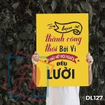 Tranh động lực trang trí văn phòng làm việc - Bạn sẽ thành công thôi bởi vì hầu hết mọi người đều lười - DL127 - Ảnh 3
