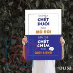 Tranh động lực trang trí văn phòng làm việc - Chẳng ai chết đuối trong mồ hôi mà chỉ chết chìm trong lười biếng - DL132 - Ảnh 3