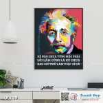 Tranh động lực trang trí văn phòng làm việc - Kẻ nào chưa từng mắc phải lỗi lầm (Albert Einstein) - DL139