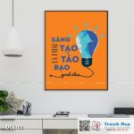 Tranh động lực trang trí văn phòng làm việc - Sáng tạo là phải táo bạo - DL144