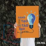 Tranh động lực trang trí văn phòng làm việc - Sáng tạo là phải táo bạo - DL144 - Ảnh 3