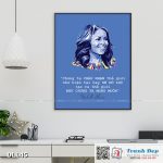 Tranh động lực trang trí văn phòng làm việc - Nỗ lực tạo ra thế giới như chúng ta mong muốn (Michelle Obama) - DL145
