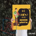 Tranh động lực trang trí văn phòng làm việc - Có tiền sẽ hết muộn phiền - DL147 - Ảnh 3