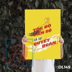 Tranh động lực trang trí văn phòng làm việc - Tốc độ, tiến độ và sự quyết đoán - DL149 - Ảnh 3