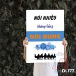 Tranh động lực trang trí văn phòng làm việc - Nói nhiều không bằng nói đúng - DL177 - Ảnh 3