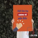Tranh động lực trang trí văn phòng làm việc - Một bàn tay không vỗ nên kêu - DL178 - Ảnh 3