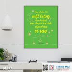 Tranh động lực trang trí văn phòng làm việc - Hãy nhắm tới mặt trăng (Les Brown) - DL179